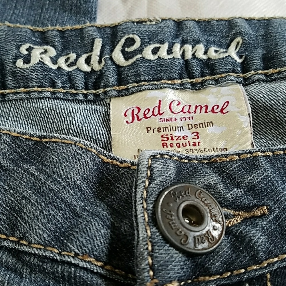Red Camel Flare Jeans - Picture 3 of 6